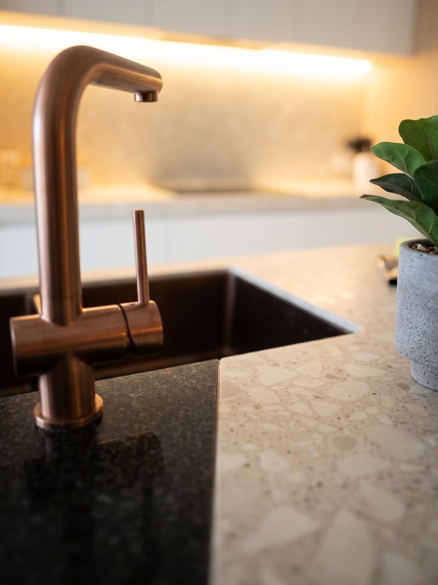 AI generated — copper tap detail